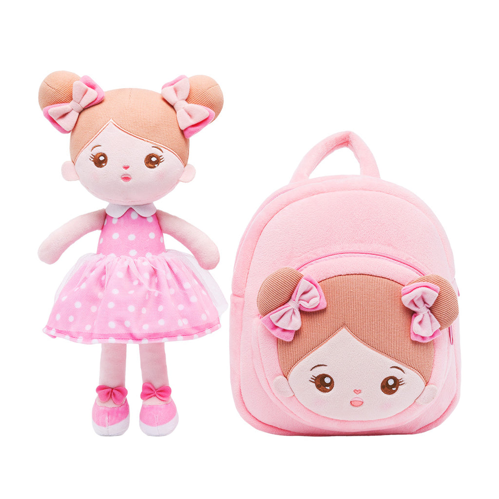 Personalized Sweet Pink Doll and Pink Backpack