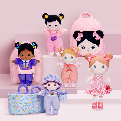 Personalized 10 Inch Plush Doll + Optional 13 Inch Doll or Backpack