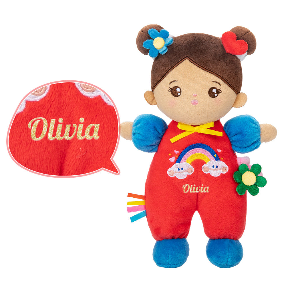 Personalized 10 Inch Plush Baby Girl Doll