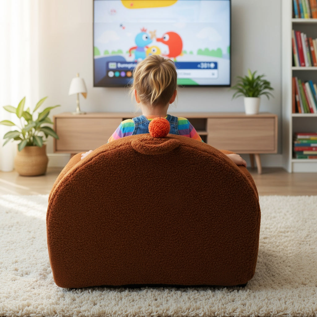 Swiss Roll Kids Sofa Comfy Foam Filled Couch, U.S. Local Delivery