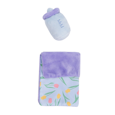Pink & Purple Plush Doll Quilt & Bottle