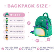 Load image into Gallery viewer, Personalized Summer Boy Plush Baby Boy Doll + Backpack