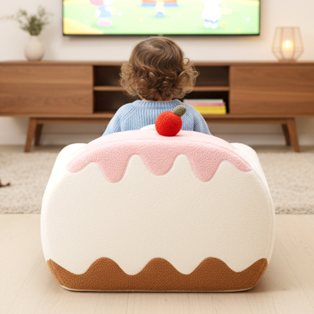 Kids Sofa Comfy Foam Filled Couch -Ice Cream Theme, U.S. Local Delivery
