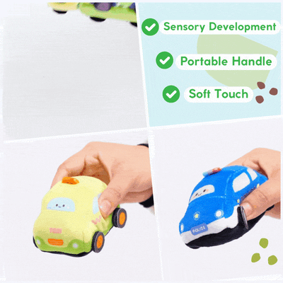 Plush Stuffed Truck Toy Set for Baby 0-2 Years Old