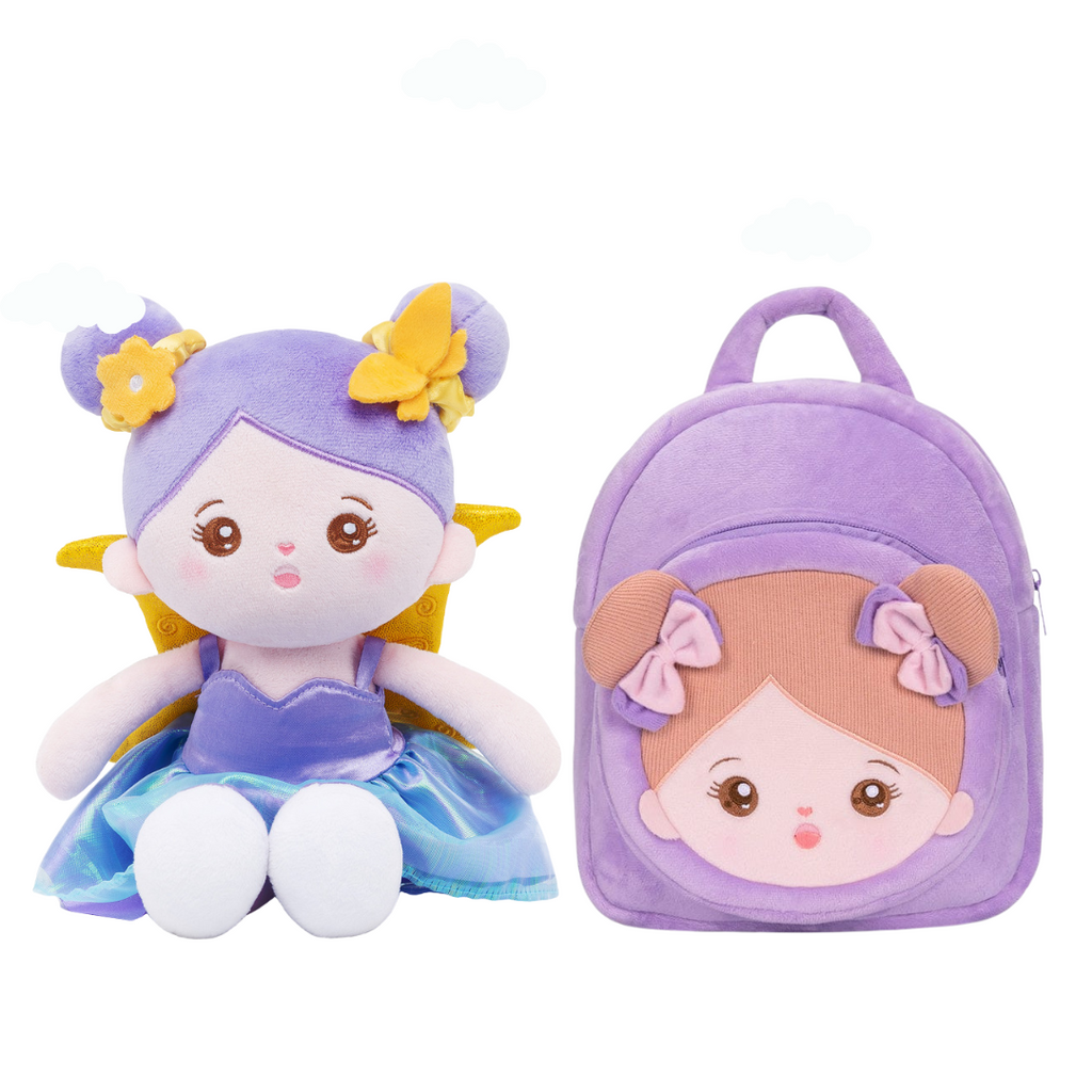 Personalized Purple Skirt Little Fairy Plush Doll