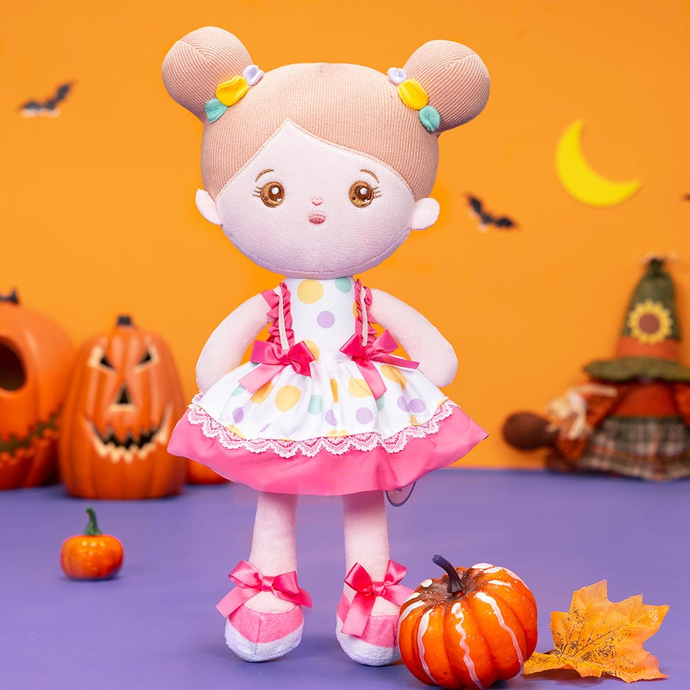 OUOZZZ Halloween Sale - Personalized Doll Baby Gift Set Pink & White Doll