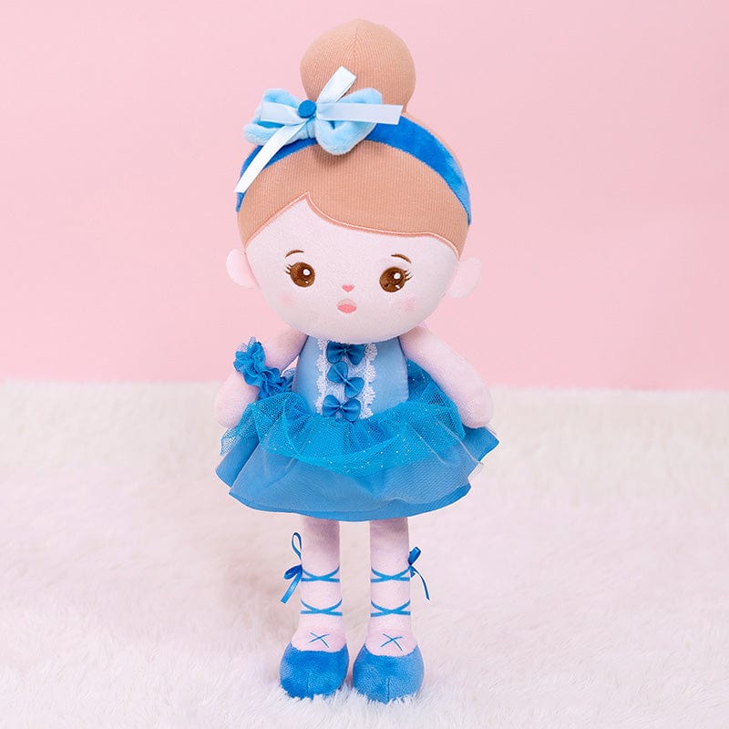 OUOZZZ Personalized Blue Girl Plush Doll Abby Ballerina