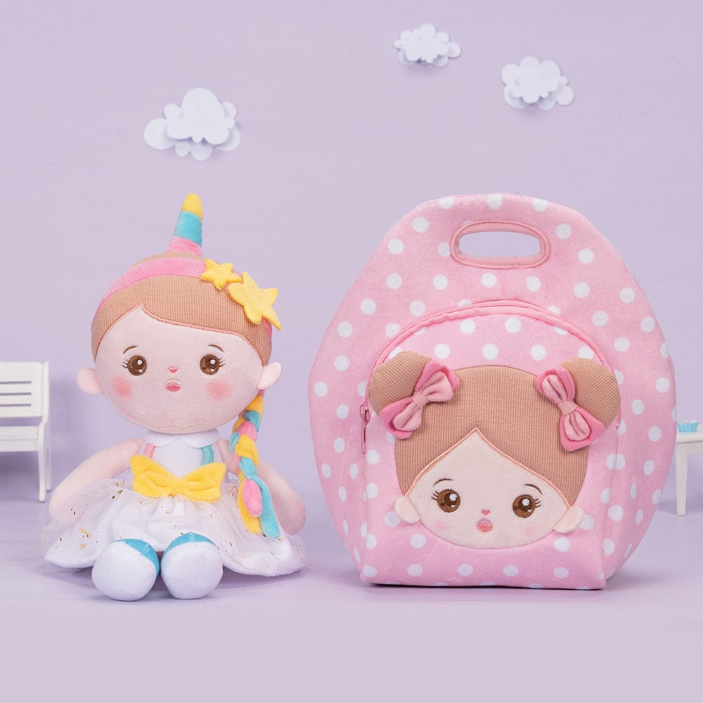 OUOZZZ Personalized Unicorn Sagittarius Plush Doll With Lunch Bag🍱