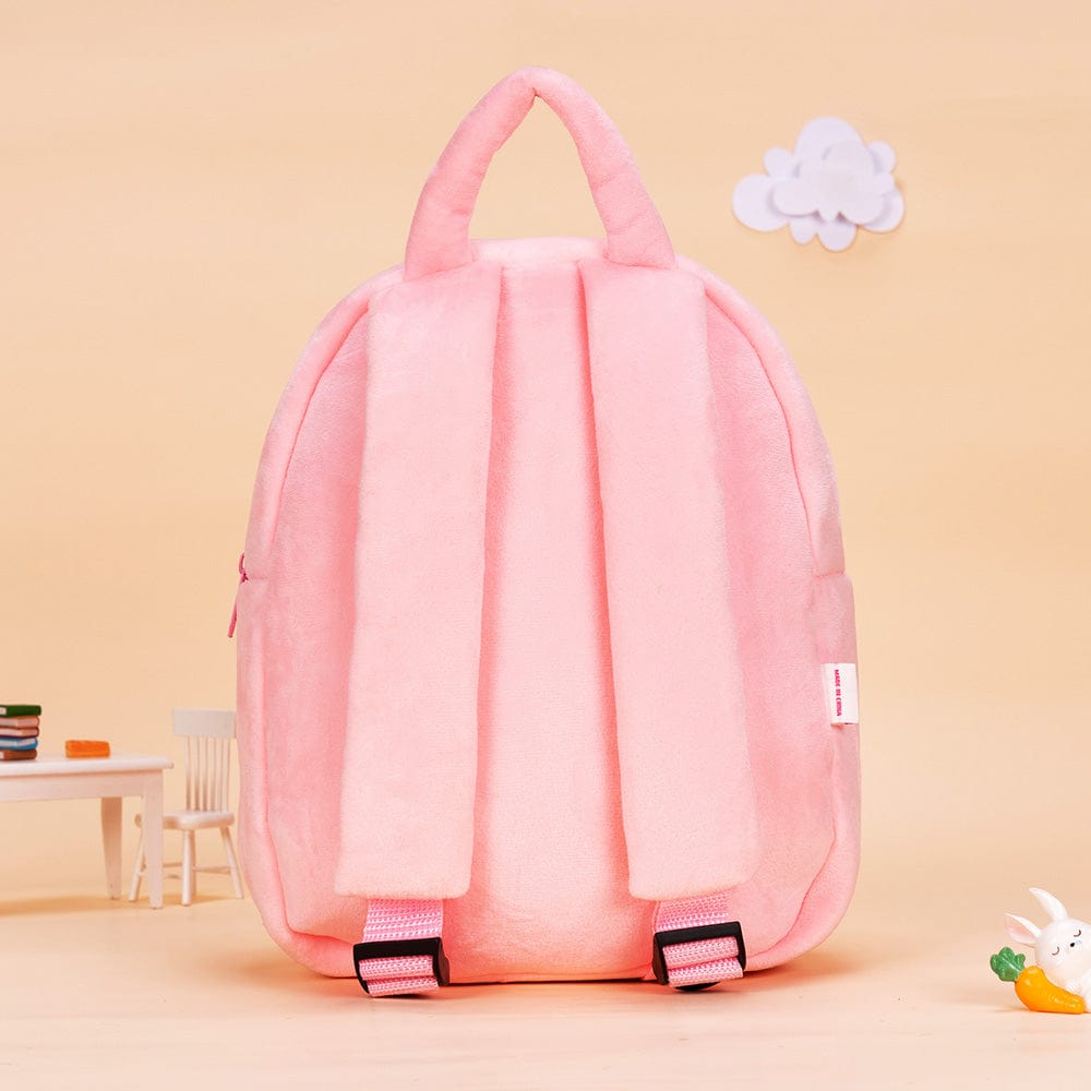 OUOZZZ Pink Backpack with Doll Carrier