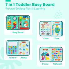 Load image into Gallery viewer, Personalized Toddler Busy Board Montessori Toy - 5 Themes