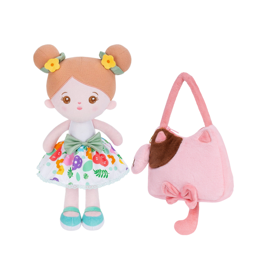 Personalized Doll with Plush Makeup Purse Shoulder Bag