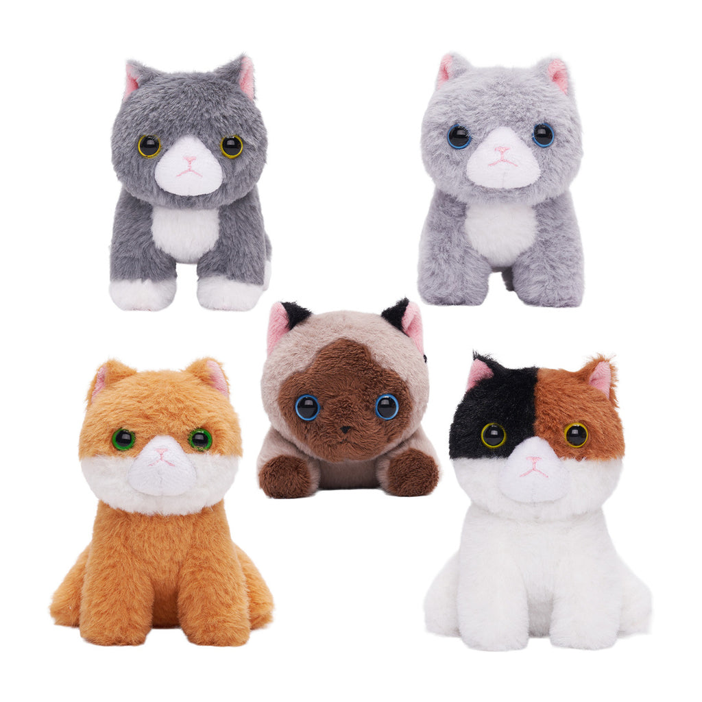 Personalized Cute Plush Cat House Toy Set with 5 Kittens