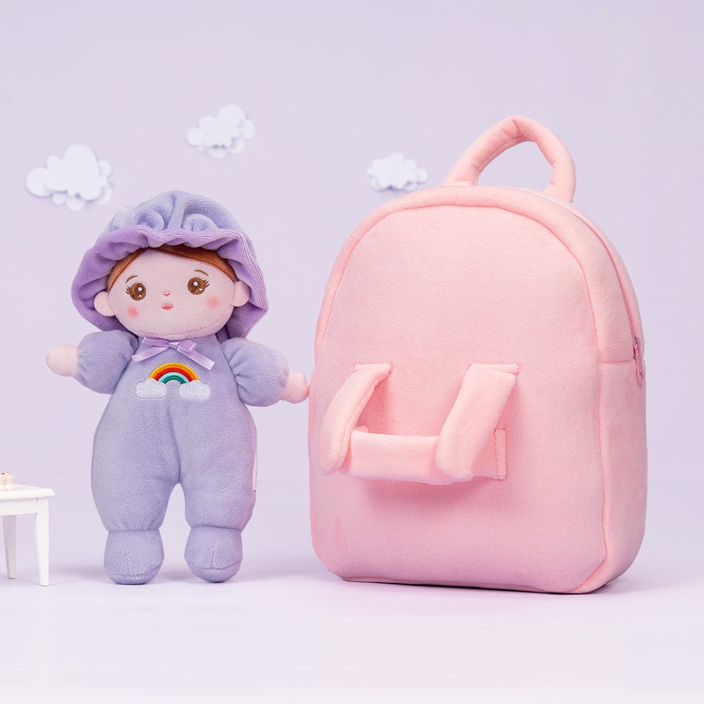 Personalized Purple Mini Plush Rag Baby Doll