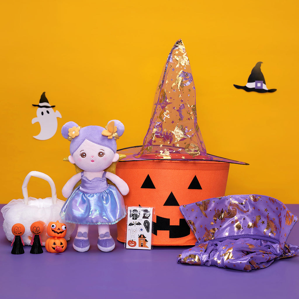 Halloween Limited Gift Set - Personalized Doll and Basket Bundle