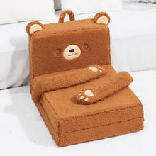 Cargar imagen en el visor de la galería, Foldable Polar Fleece Animal Bear Style Children Sofa