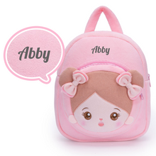 Cargar imagen en el visor de la galería, Personalized Long Ears Bunny Girl and Backpack