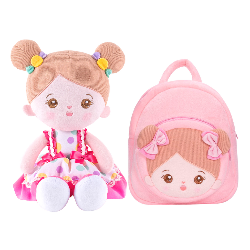 OUOZZZ Paquete de muñeca + mochila personalizada