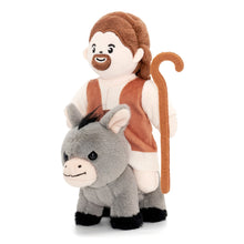 Indlæs billede til gallerivisning Soft Nativity Playset - Plush Manger with Holy Family &amp; Animals