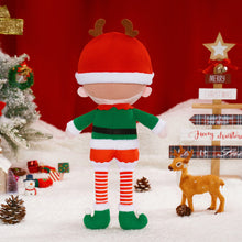 Carica l&#39;immagine nel visualizzatore di Gallery, Personalized Christmas Plush Doll with Elf Costume