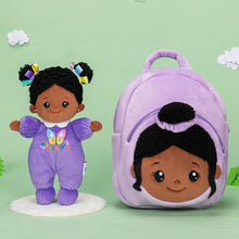 Charger l&#39;image dans la galerie, Personalized 10 Inch Plush Doll + Optional 15 Inch Doll or Backpack