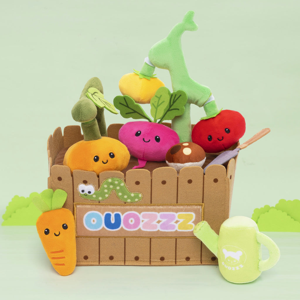 Personalized Baby's First Vegetable Garden Plush Playset