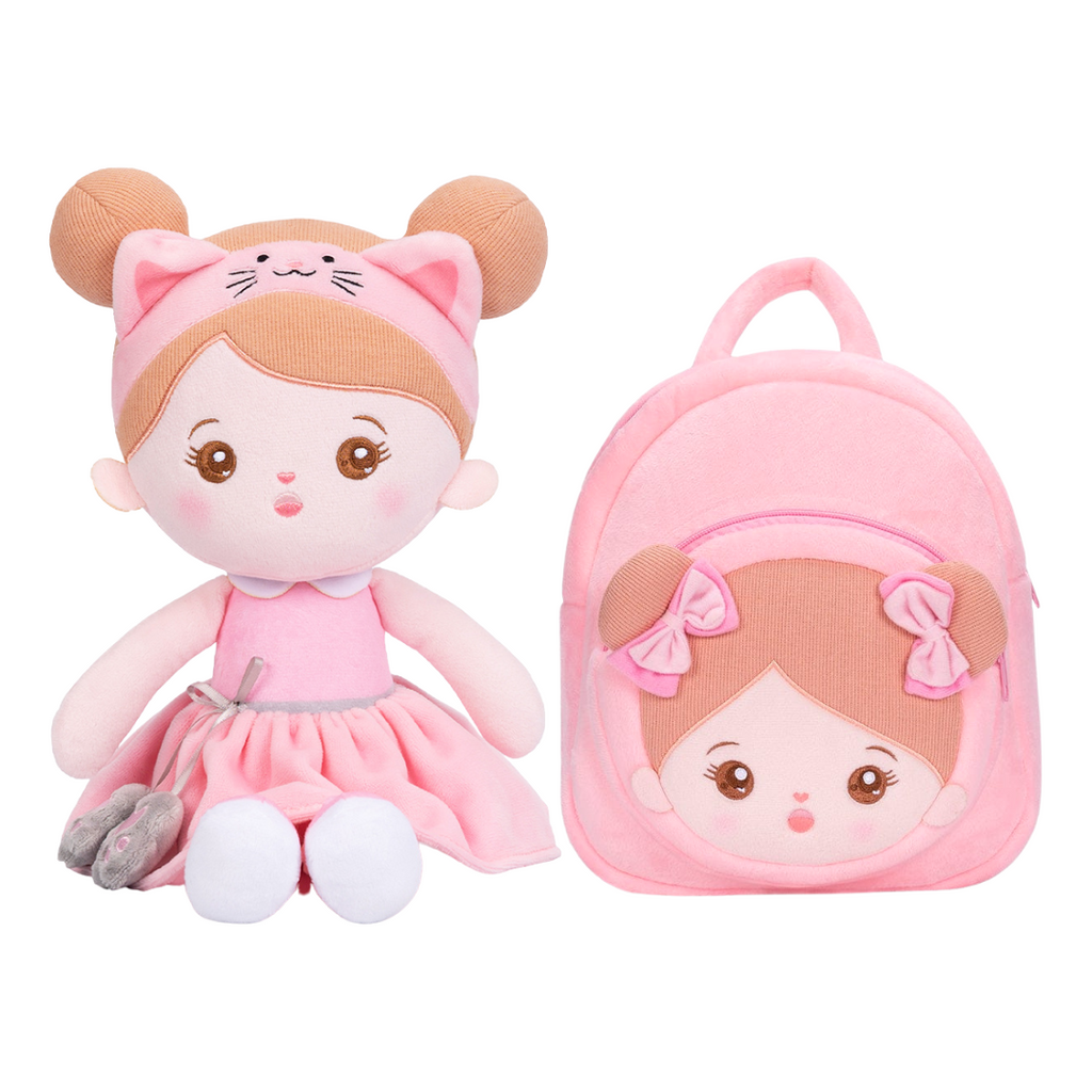 OUOZZZ Paquete de muñeca + mochila personalizada