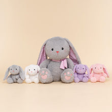 Laden Sie das Bild in den Galerie-Viewer, Rabbit Mommy with 4 Babies Plush Stuffed Animal