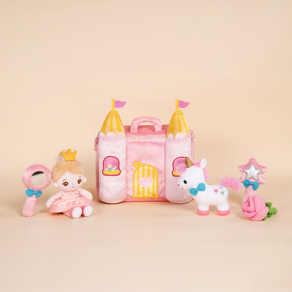 Personalized Baby's First Plush Playset Sound Toy Gift Set