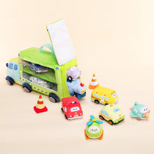 Indlæs billede til gallerivisning Personalized Baby&#39;s First Cars Sensory Toy Plush Playset