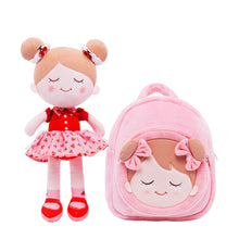 Load image into Gallery viewer, Personalized Iris Red Cherry Girl Doll + Backpack