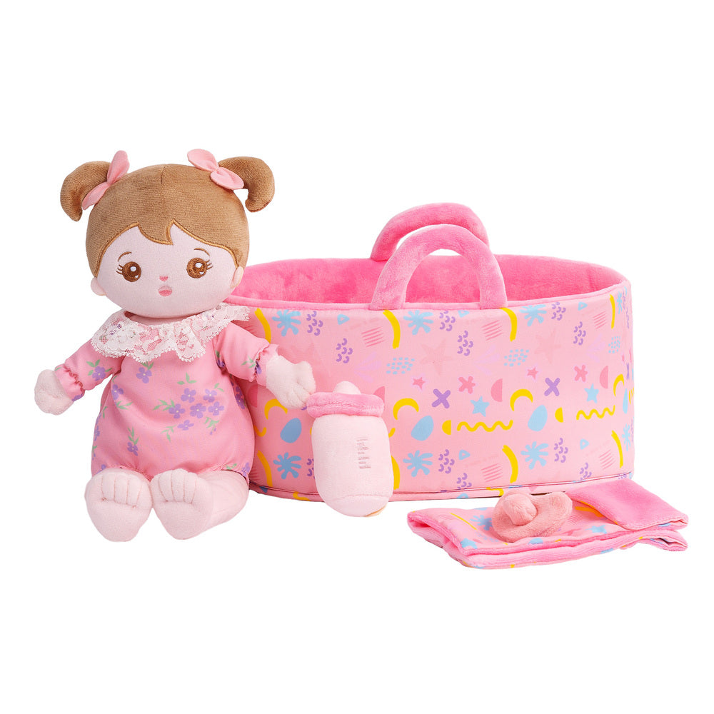 Personalized Dress-up Plush Baby Girl Doll Gift Set