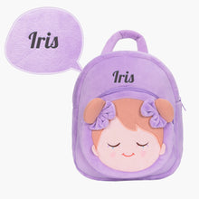 Load image into Gallery viewer, Personalized Light Purple Doll and Backpack