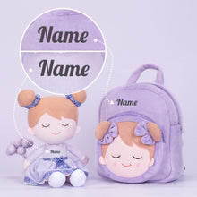 Afbeelding in Gallery-weergave laden, Personalized Light Purple Doll