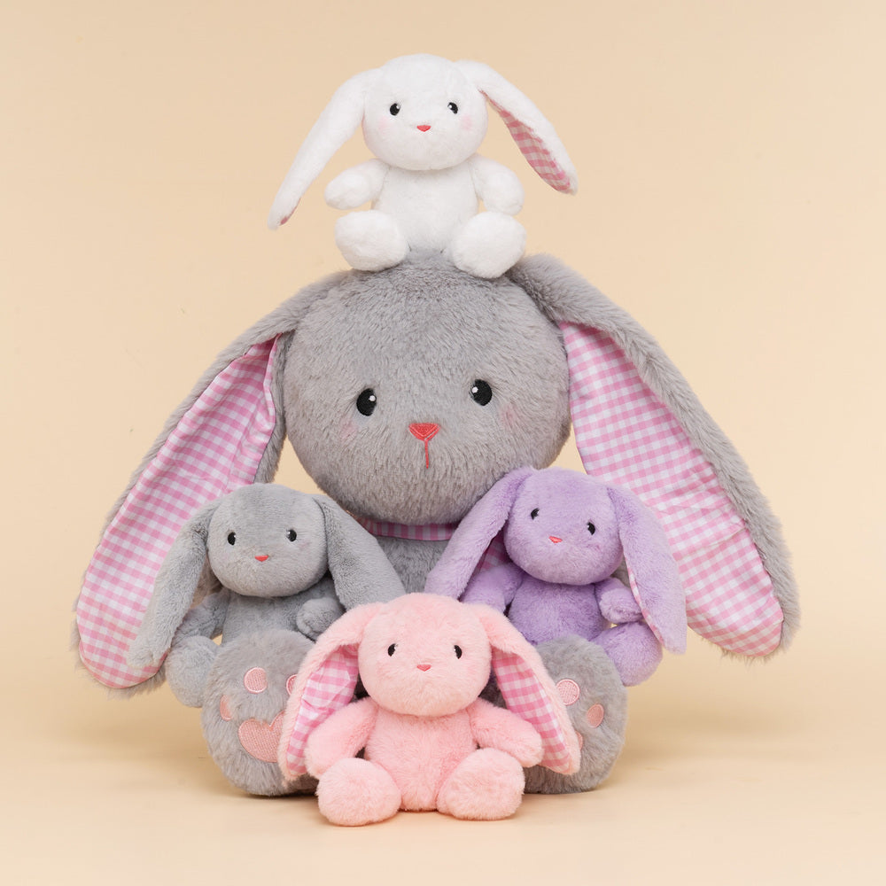 Rabbit Mommy with 4 Babies Plush Stuffed Animal