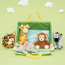 Cargar imagen en el visor de la galería, Personalized Portable Fun Plush Zoo House Set