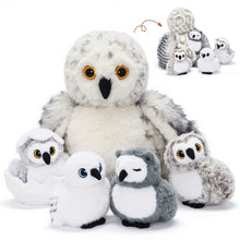 Cargar imagen en el visor de la galería, Owl Plush Stuffed Animal with 4 Babies