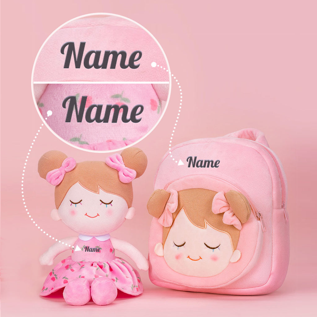 Bambolina rosa personalizzata
