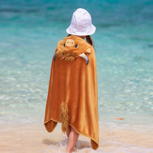 Cargar imagen en el visor de la galería, Scottish Highland Cow Cattle Wearable Hooded Blanket for Kid