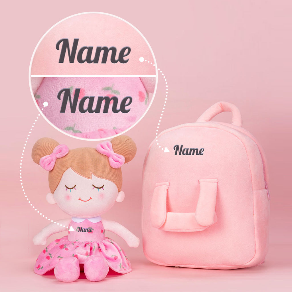 Bambolina rosa personalizzata