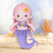 Indlæs billede til gallerivisning Personalized Mermaid Plush Girl Doll - Purple &amp; Blue
