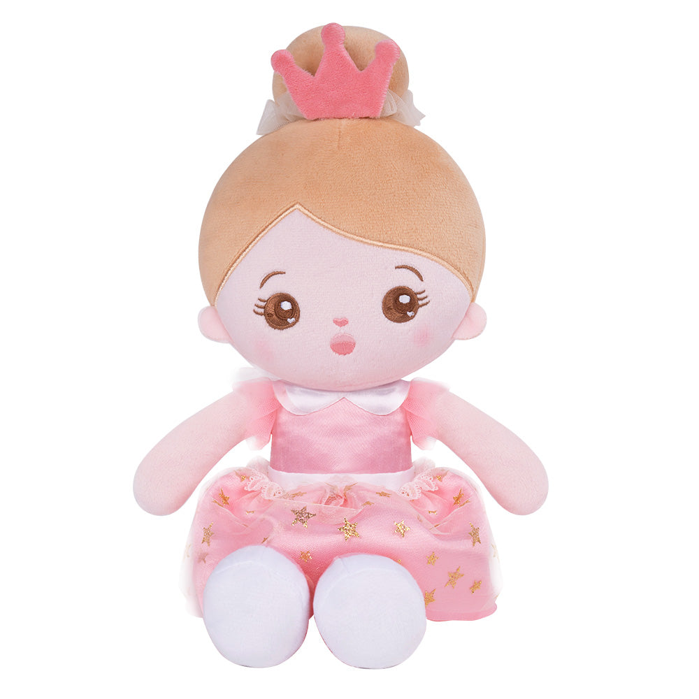Personalized Pink Princess Plush Doll, Custom Baby Girl Toys