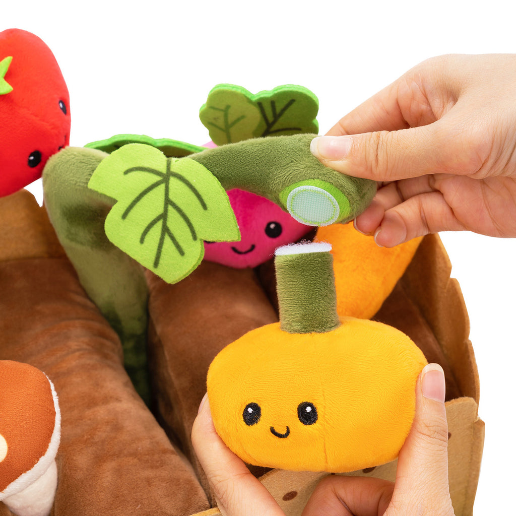 Personalized Baby's First Vegetable Garden Plush Playset