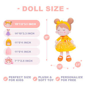 Personalized Yellow Plush Doll