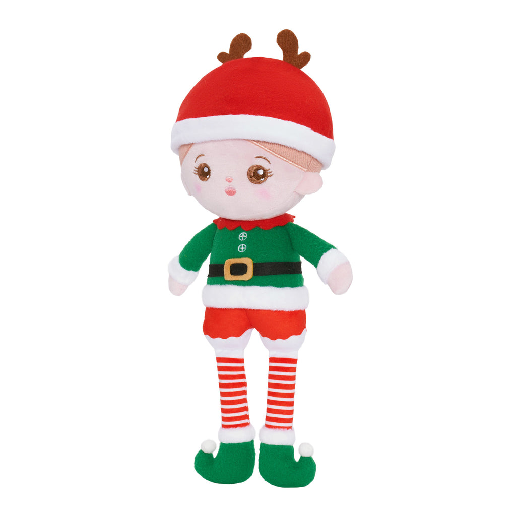 Personalized Christmas Plush Doll with Elf Costume