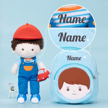 Charger l&#39;image dans la galerie, Personalized Curly Hair &amp; Freckle Face Boy Doll