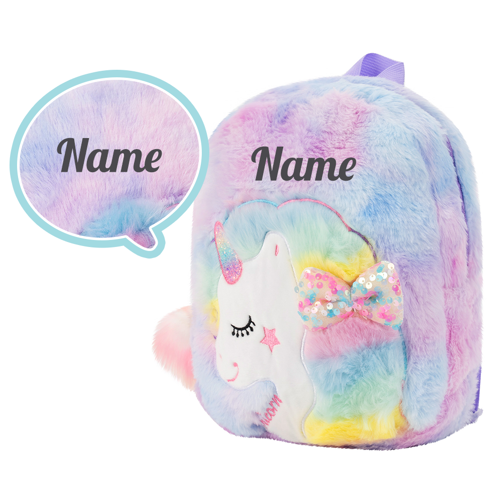 Personalized Plush Bag Backpack - 22 Styles