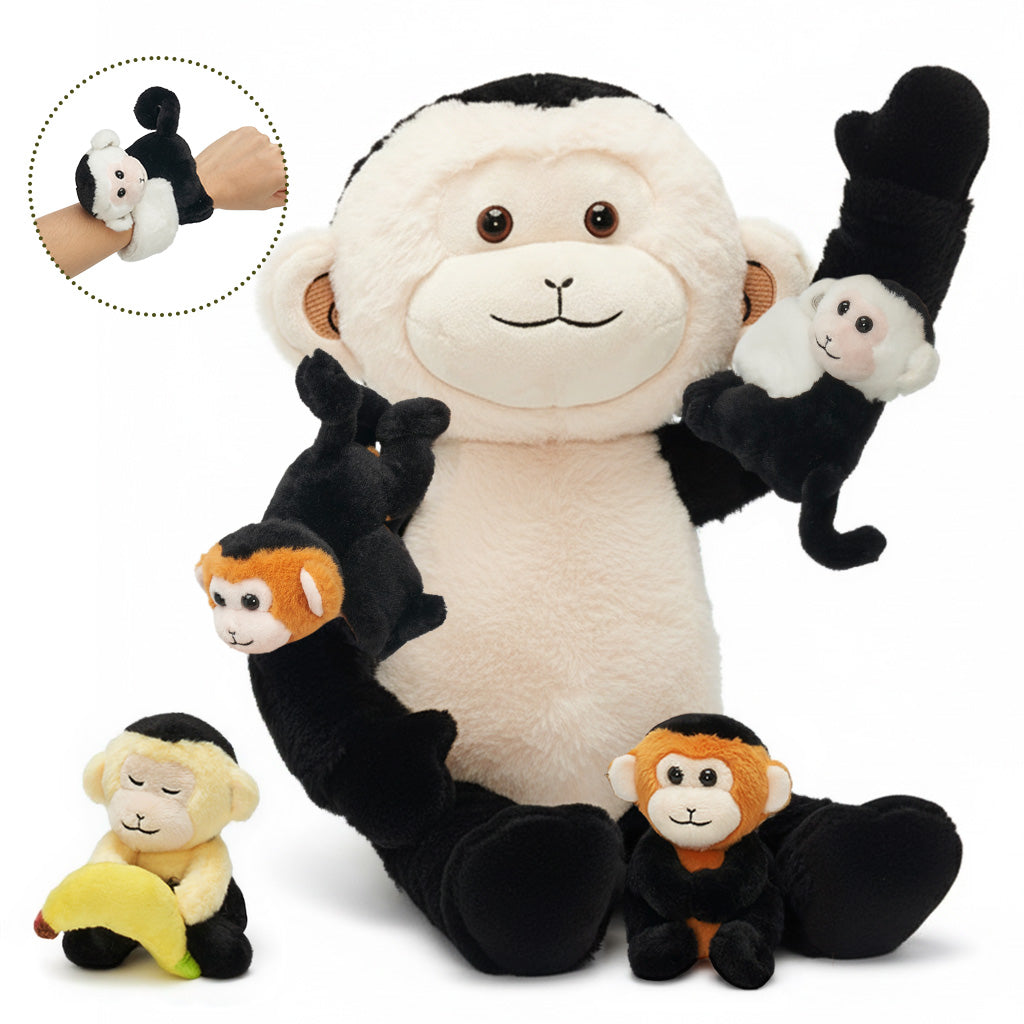 Plush Stuffed Animal Family Toy Set Mommy with Babies - 15 Themes