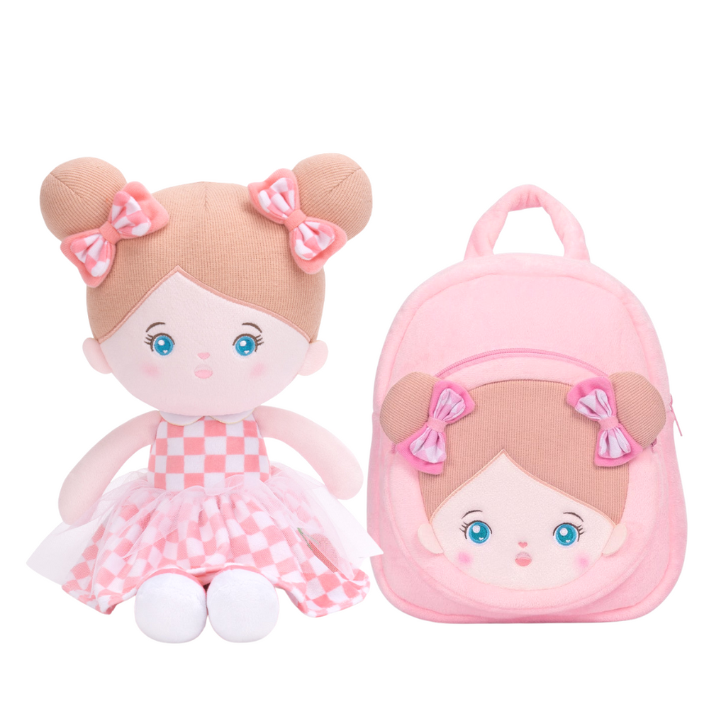 OUOZZZ Paquete de muñeca + mochila personalizada