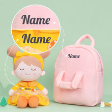 Afbeelding in Gallery-weergave laden, Personalized Yellow Plush Doll