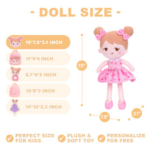 Load image into Gallery viewer, Personalized Playful Pink Girl Doll